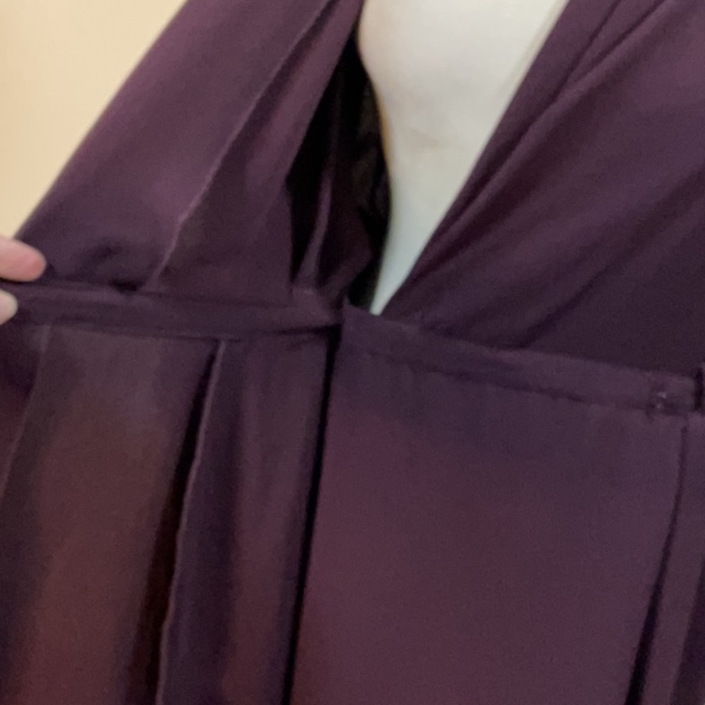 Wilfred Franca Burgundy Wrap Dress Size 4 - Picture 7 of 8